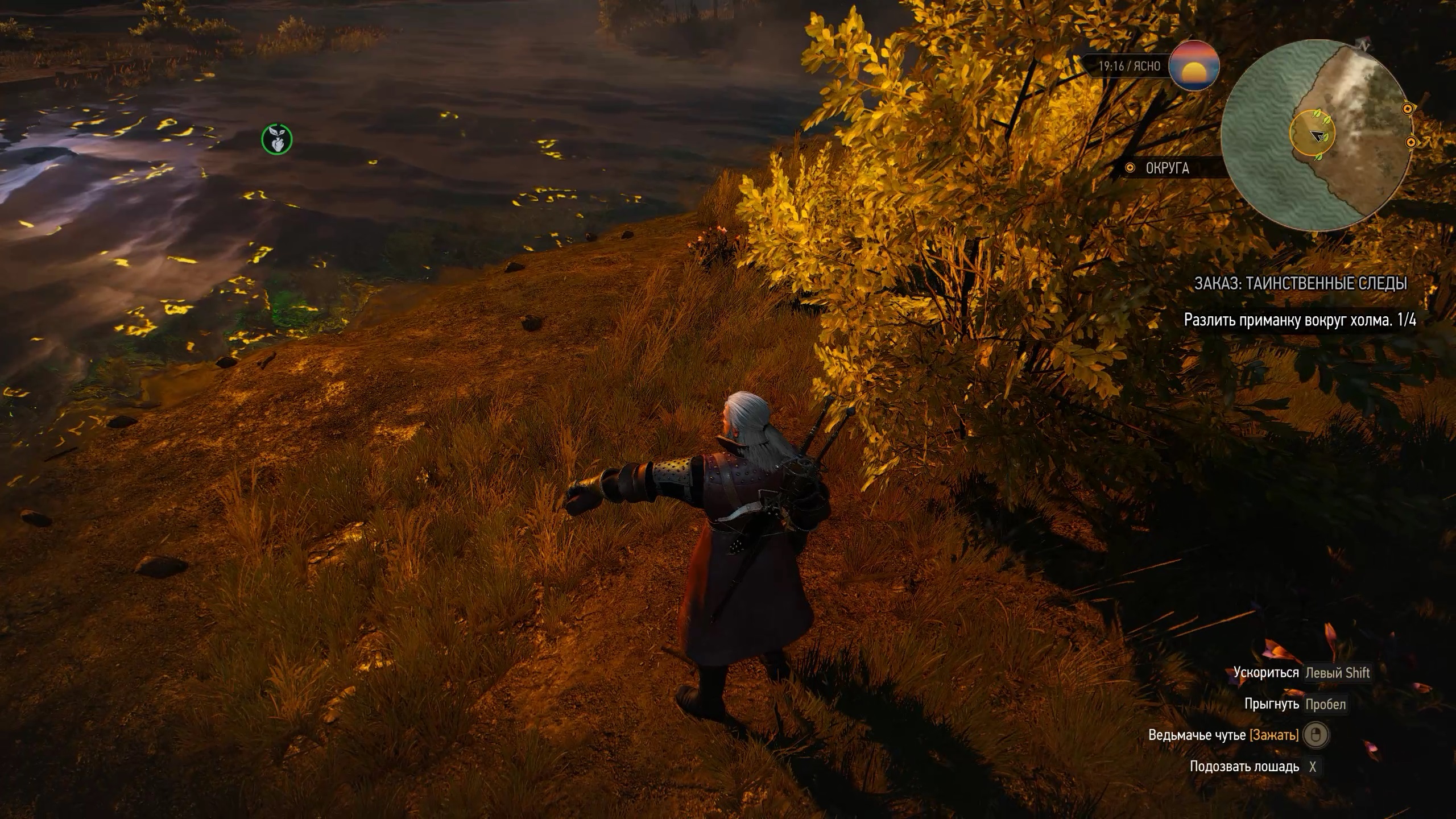 Witcher 3 как разлить приманку вокруг холма